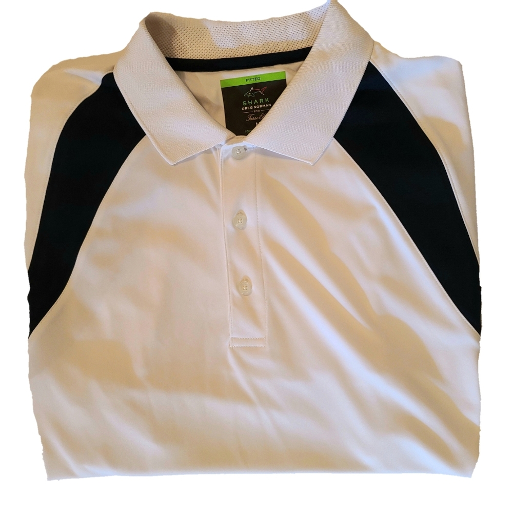 Fitted Shark Greg Norman for Tasso Elba Polo